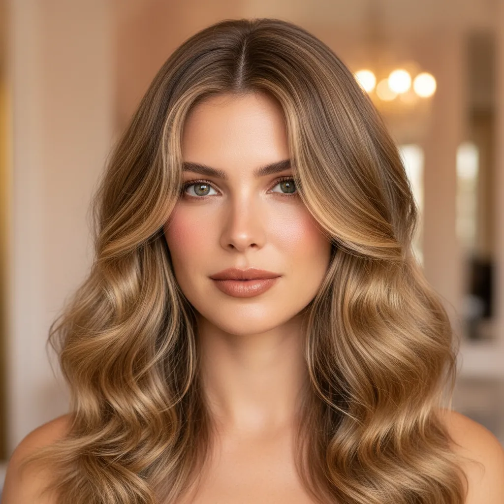 Dameskapsel met mooie blowout en golven